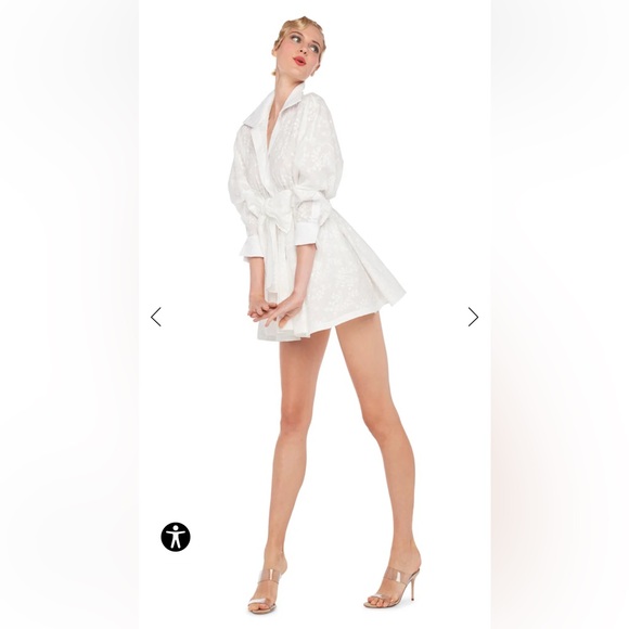 Norma Kamali SUPER OS BF NK SHIRT BABYDOLL MINI size S - Picture 4 of 7